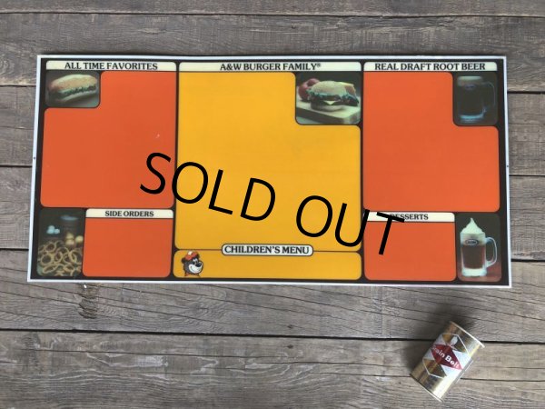 画像10: Vintage A&W Menu Sign (T994) (10)