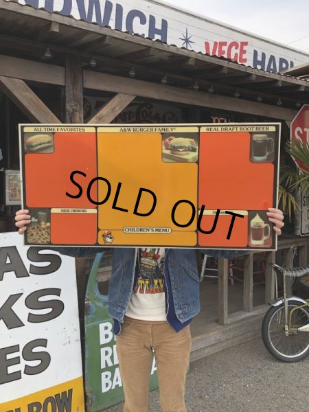 画像14: Vintage A&W Menu Sign (T994) (14)