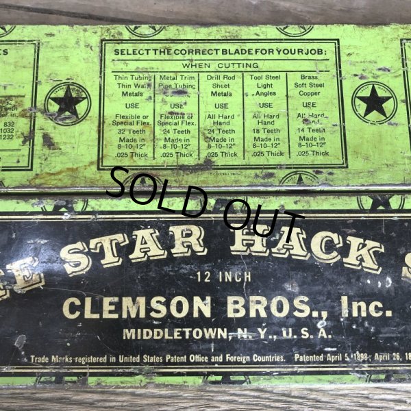 画像10: Vintage Can THE STAR HACK SAW (T983)  (10)