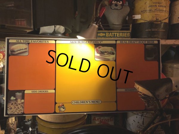 画像6: Vintage A&W Menu Sign (T994) (6)