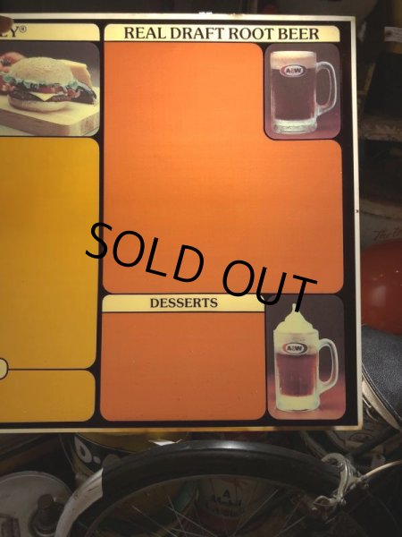 画像7: Vintage A&W Menu Sign (T994) (7)