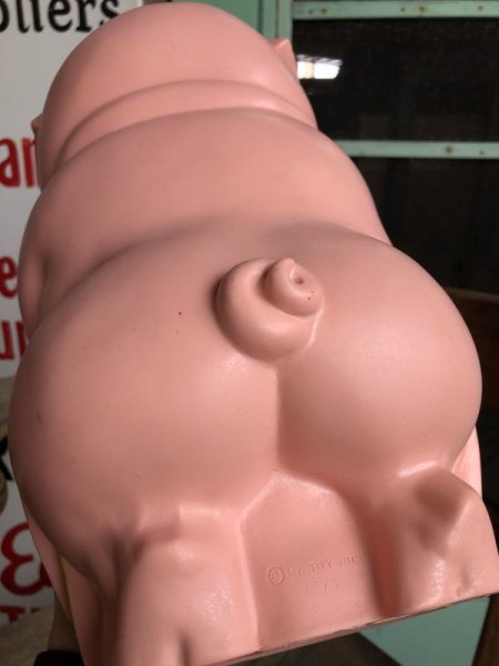 画像9: Vintage My toy Inc Plastic Coin Bank Lady Piggy (B018)  (9)