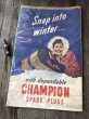 画像2: 40s Vintage Champion Spark Plugs Advertising Poster Sign (B025) (2)