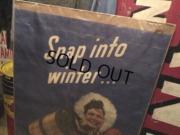 画像12: 40s Vintage Champion Spark Plugs Advertising Poster Sign (B025) (12)