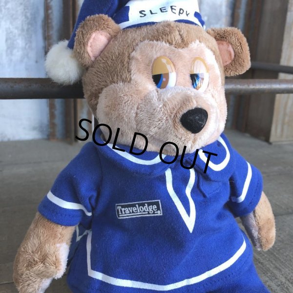 画像4: 00s Vintage Travelodge Sleepy Bear Plush Doll (B034) (4)