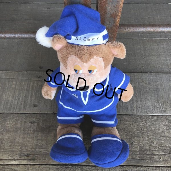 画像3: 00s Vintage Travelodge Sleepy Bear Plush Doll (B034) (3)