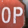 画像5: 1940s Vintage U.S.A Embossed Stop Road Sign (B039)  (5)