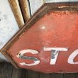 画像3: 1940s Vintage U.S.A Embossed Stop Road Sign (B039)  (3)