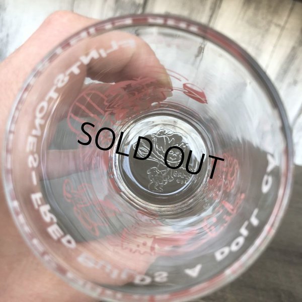 画像5: 60s Vintage The Flintstones Welch's Glass Pink (B044) (5)