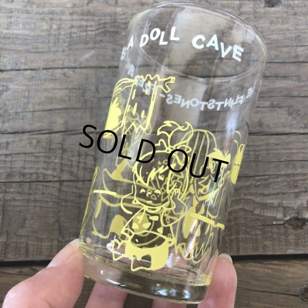 画像5: 60s Vintage The Flintstones Welch's Glass Yellow (B043) (5)