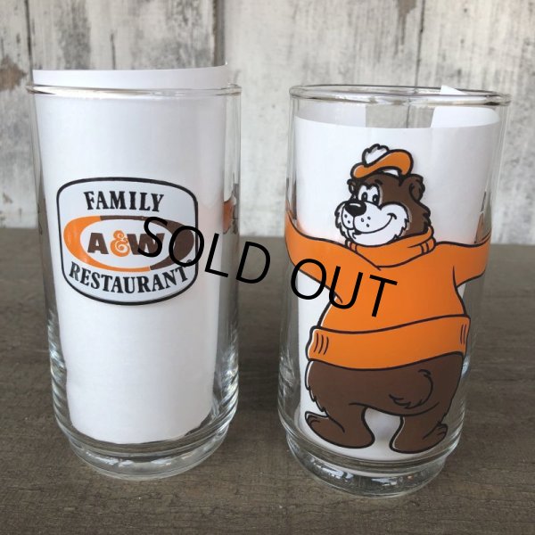 画像4: 70s Vintage A&W Great Root Bear Rooty Glass (B041) (4)