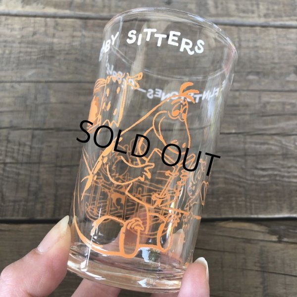 画像3: 60s Vintage The Flintstones Welch's Glass Orange (B045) (3)