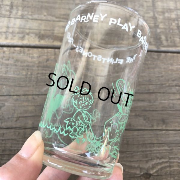 画像3: 60s Vintage The Flintstones Welch's Glass Green (B046) (3)