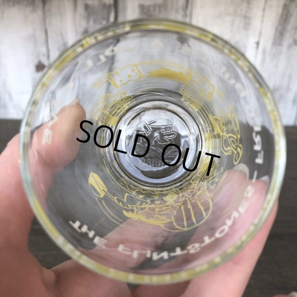 画像6: 60s Vintage The Flintstones Welch's Glass Yellow (B043) (6)