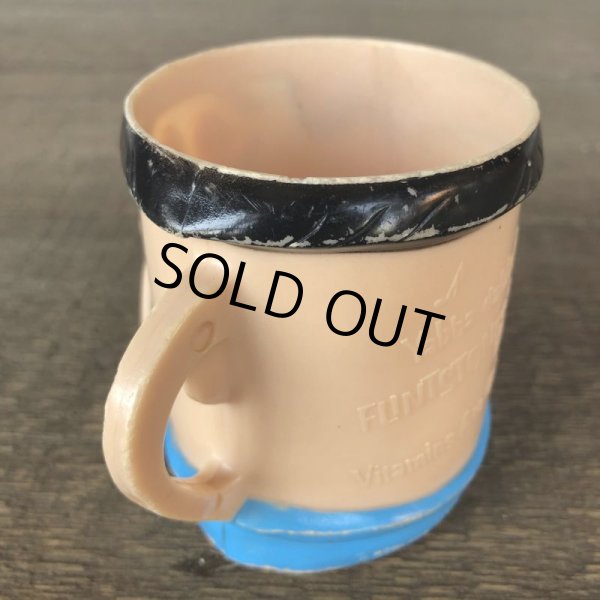 画像2: 60s Vintage The Flintstones Fred Face Cup (B047) (2)