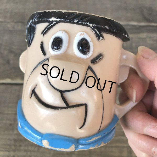 画像1: 60s Vintage The Flintstones Fred Face Cup (B047) (1)