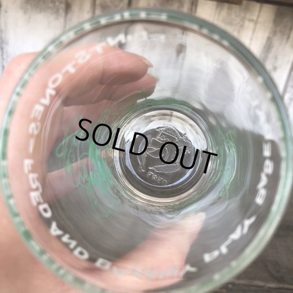 画像5: 60s Vintage The Flintstones Welch's Glass Green (B046) (5)