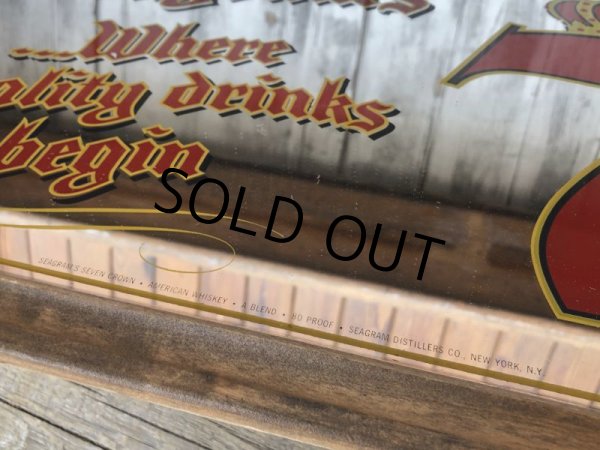 画像6: Vintage Seagram's 7 Crown Whiskey Pub Mirror (B051) (6)