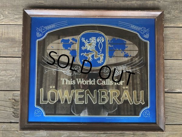 画像2: Vintage Lowenbrau Beer Pub Mirror (B050) (2)