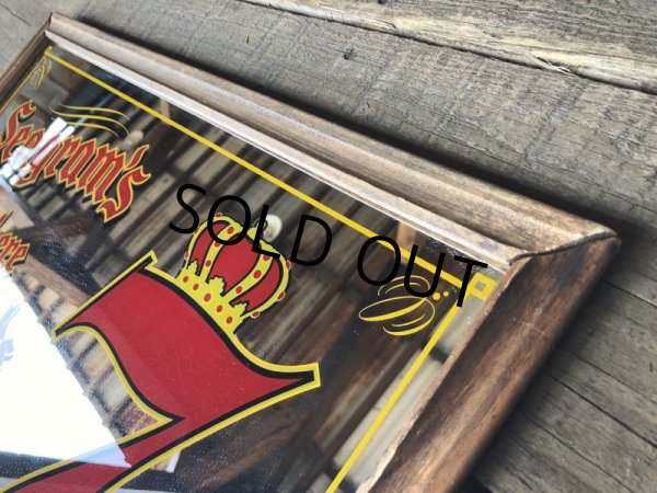 画像5: Vintage Seagram's 7 Crown Whiskey Pub Mirror (B051) (5)