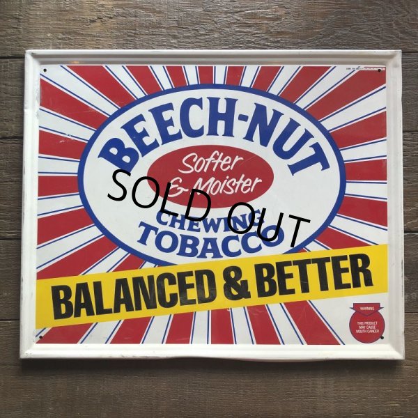 画像5: 80s Vintage Beech-Nut Chewing Tobacco Store Display Sign (B053) (5)