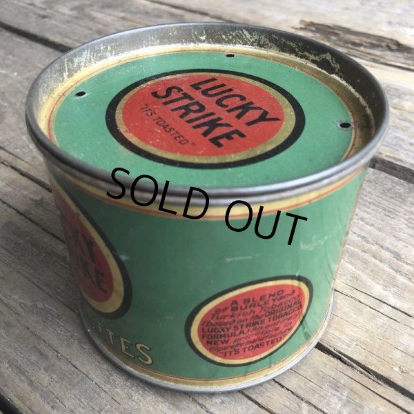 画像9: Vintage Lucky Strike Cigarette Tabacco Tin Can (B058) (9)