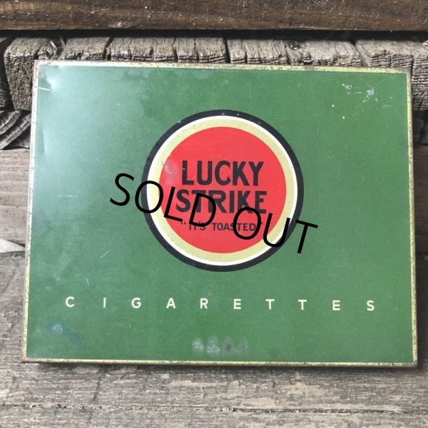 画像9: Vintage Lucky Strike Cigarette Tabacco Tin Can (B063) (9)