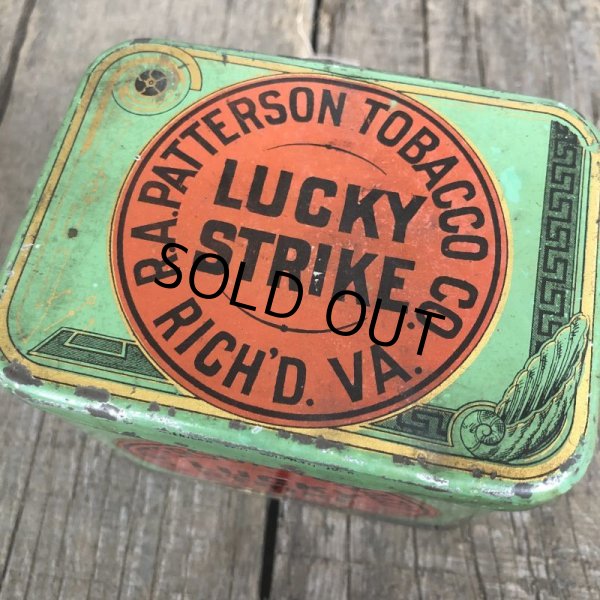 画像11: Vintage Lucky Strike Cigarette Tabacco Tin Can (B061) (11)