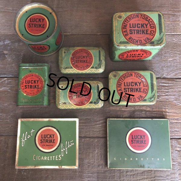画像12: Vintage Lucky Strike Cigarette Tabacco Tin Can (B065) (12)