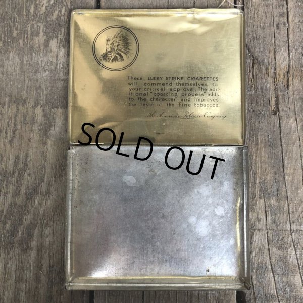 画像4: Vintage Lucky Strike Cigarette Tabacco Tin Can (B062) (4)