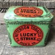 画像2: Vintage Lucky Strike Cigarette Tabacco Tin Can (B061) (2)