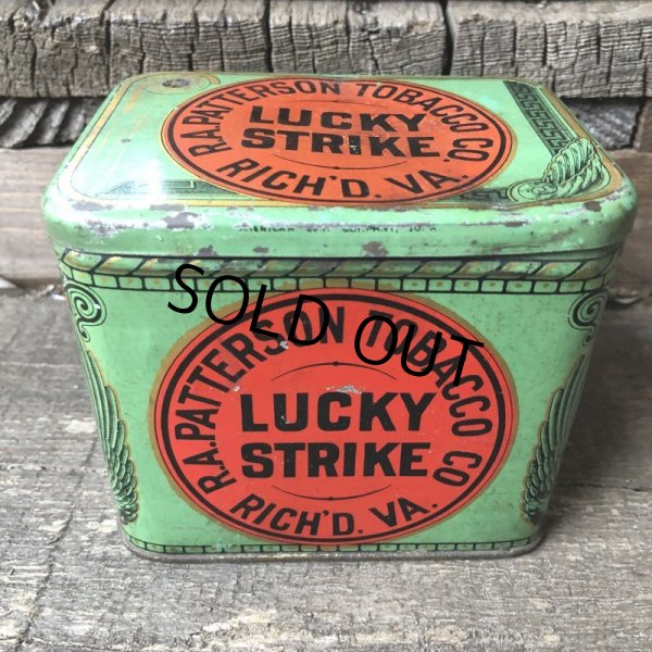 画像2: Vintage Lucky Strike Cigarette Tabacco Tin Can (B061) (2)