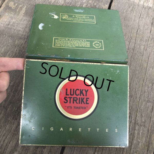 画像5: Vintage Lucky Strike Cigarette Tabacco Tin Can (B063) (5)