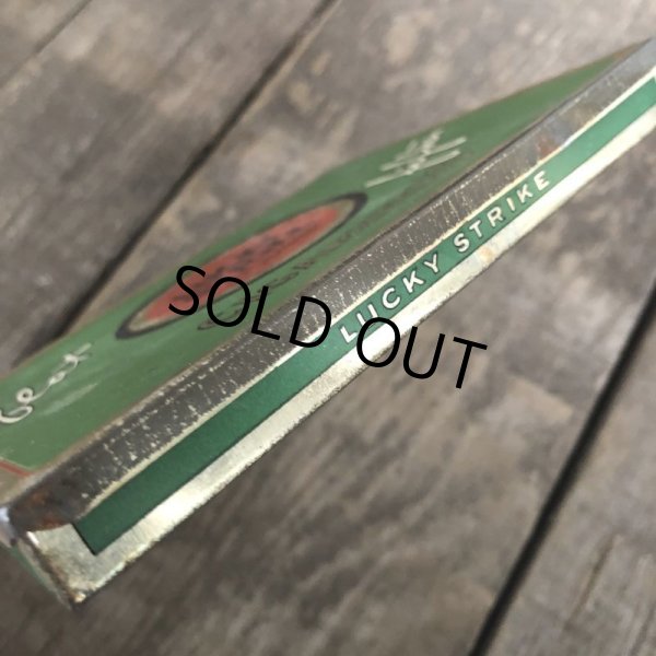 画像9: Vintage Lucky Strike Cigarette Tabacco Tin Can (B062) (9)