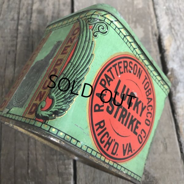 画像7: Vintage Lucky Strike Cigarette Tabacco Tin Can (B061) (7)