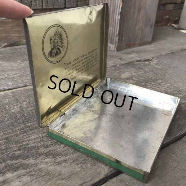 画像3: Vintage Lucky Strike Cigarette Tabacco Tin Can (B062) (3)