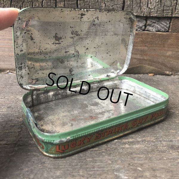 画像2: Vintage Lucky Strike Cigarette Tabacco Tin Can (B064) (2)