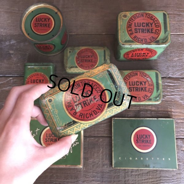 画像11: Vintage Lucky Strike Cigarette Tabacco Tin Can (B064) (11)