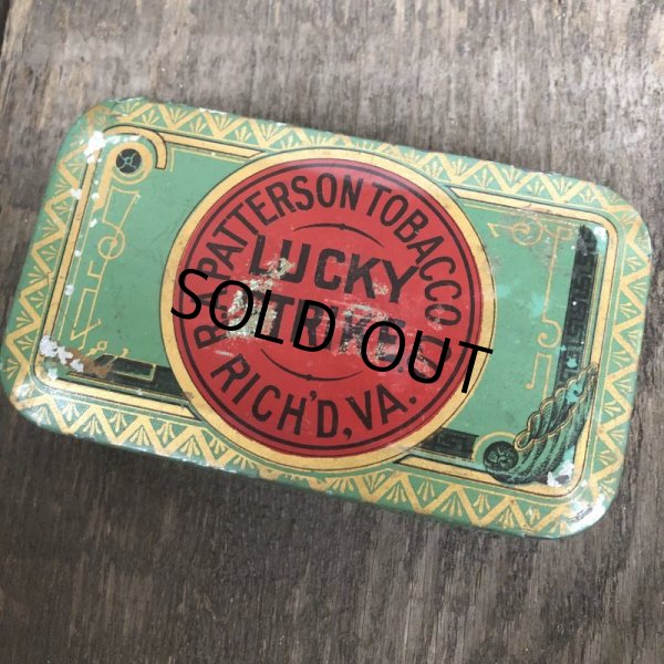 画像11: Vintage Lucky Strike Cigarette Tabacco Tin Can (B065) (11)