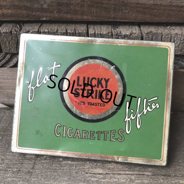 画像10: Vintage Lucky Strike Cigarette Tabacco Tin Can (B062) (10)