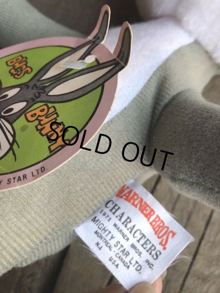 画像2: 70s Vintage MIGHTY STAR Plush Doll Bugs bunny (B089) (2)