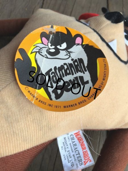 画像2: 70s Vintage MIGHTY STAR Plush Doll Tasmanian Devil (B090) (2)