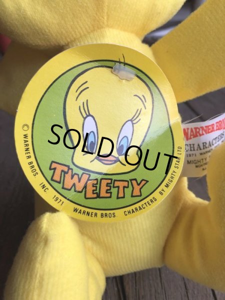画像7: 70s Vintage MIGHTY STAR Plush Doll Tweety (B088) (7)