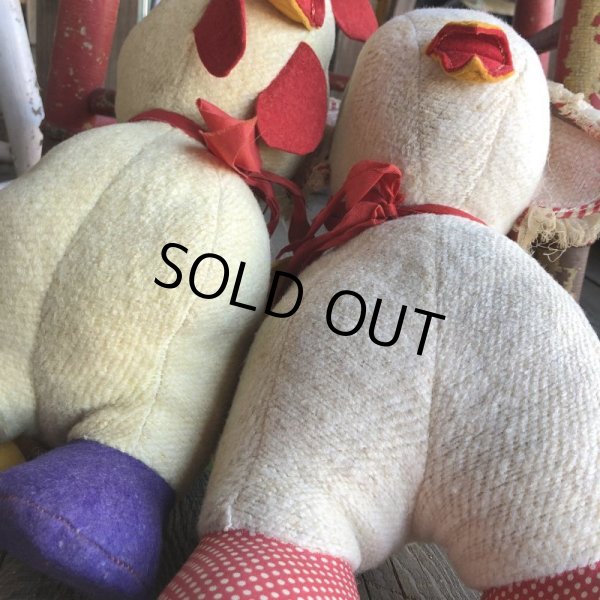 画像9: Vintage American Primitive Chicken Doll Set (B129) (9)