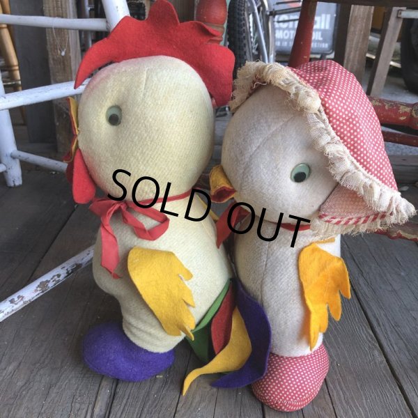 画像5: Vintage American Primitive Chicken Doll Set (B129) (5)
