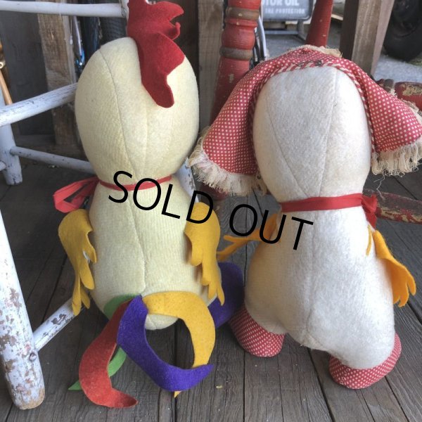 画像4: Vintage American Primitive Chicken Doll Set (B129) (4)