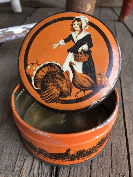 画像1: Vintage U.S.A  Advertising Tin Can (B135) (1)