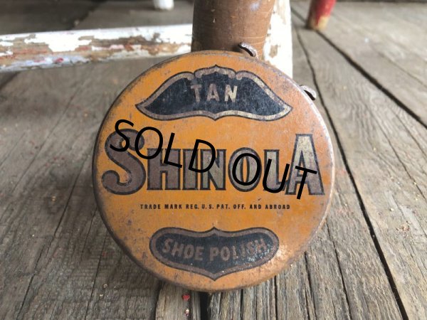 画像1: Vintage U.S.A  Advertising Tin Can SHINOLA (B139) (1)
