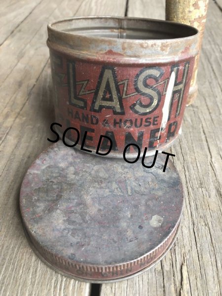 画像2: Vintage U.S.A  Advertising Tin Can FLASH (B140) (2)