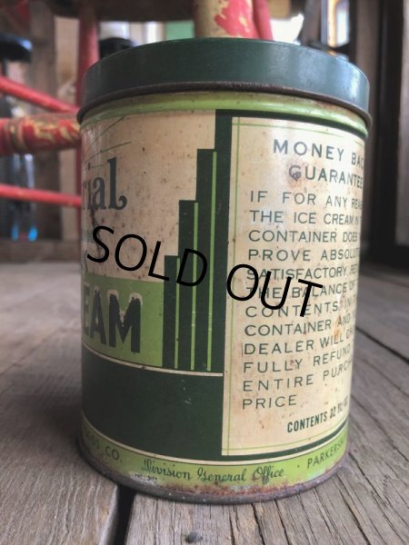 画像2: Vintage U.S.A  Advertising Tin Can Inmerial Ice Cream (B136) (2)